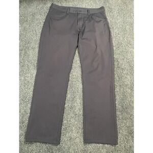 Rhone Pants Mens 34 Gray Commuter Slim Tech Stretch Performance Lightweight